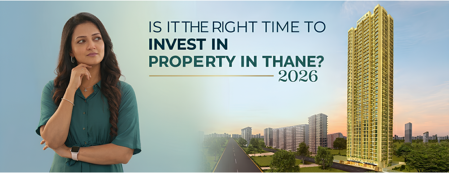 Property investment in Thane with modern apartment building